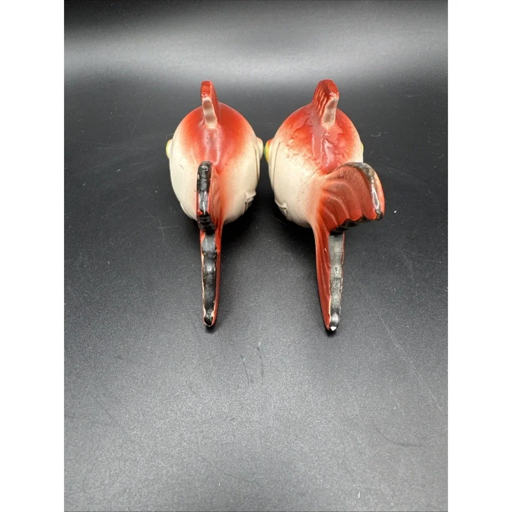 Vintage Salt Pepper Shaker Set Fancy Goldfish‎ Fish Japan Corks Anthropomorphic